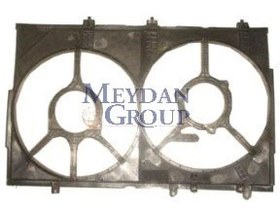 Resim Mitsubishi Outlander 2004 2007 Radyatör Ve Kima Fan Davlumbazı Boş Gövde (Çiftli) MR968066 