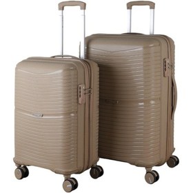 Resim V379 Aura Y.üretim Pp Valiz 55 Cm + 65 Cm Şampanya Set S24sy1000098-set 00026 Şampanya 