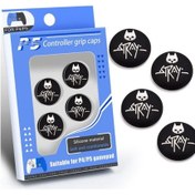 Resim Kedi X Desenli Xbox Ps4 - Ps5 - Xbox S - Xbox X Uyumlu Analog Koruyucu Stray 