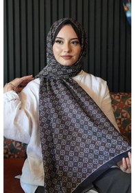 Resim Afvente Mozaik Desen Bordo Soft Pamuk Şal Çok Renkli 