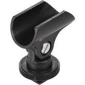Resim Geeroyoo 19-21mm Mikrofon Klipsi: Ayarlanabilir Açı, Hot Shoe Adaptörü Ve 1/4" Vidalı Taban 