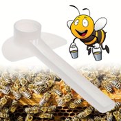 Resim 10 adet, Arı Besleyici Su Dağıtıcısı, Plastik Arı Kovanı İçme Nektarı Aracı, Bal Arısı Sulama Ekipmanı, Arıcılık Malzemeleri (15.5cm/6.10in) 