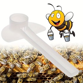 Resim 10 adet, Arı Besleyici Su Dağıtıcısı, Plastik Arı Kovanı İçme Nektarı Aracı, Bal Arısı Sulama Ekipmanı, Arıcılık Malzemeleri (15.5cm/6.10in) 