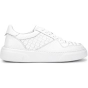 Resim Tamer Tanca Erkek Hakiki Deri Beyaz Sneakers & Spor Ayakkabı 04 268 Erk Ayk Y25 Beyaz Dr/orgu Beyaz 