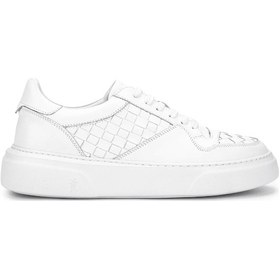 Resim Tamer Tanca Erkek Hakiki Deri Beyaz Sneakers & Spor Ayakkabı 04 268 Erk Ayk Y25 Beyaz Dr/orgu Beyaz 