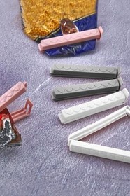 Resim 12 Adet Poşet Kapatıcı Klips Ambalaj Ve Torba Kapatma Aparatı Poşet Klipsi 12'li 