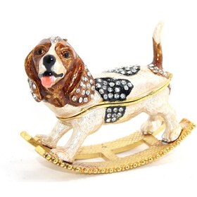 Resim Swarovski Taşlı Tekli Köpek 