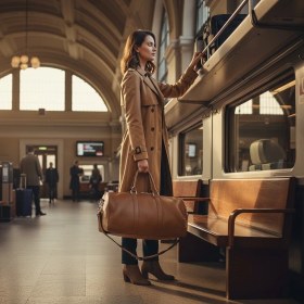 Resim Rubicon Seyahat & Spor Çantası - Duffle Bag Faux Leather ( Vegan Deri ) 