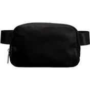 Resim Dofolink Siyah Nylon Su Geçirmez Bel Çantası - Spor Ve Rahat Giyim İçin 1l Kapasite, Telefon & Anahtar Taşıma, Hafif Ve El-ücretsiz Tasarım 19x12.7x5.5cm Çok Renkli 