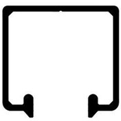 Resim Albatur Mat Eloksal 2 Metre Üst Ray (ALB-M50 7445 410*2) 