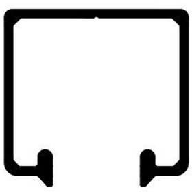 Resim Albatur Mat Eloksal 2 Metre Üst Ray (ALB-M50 7445 410*2) 