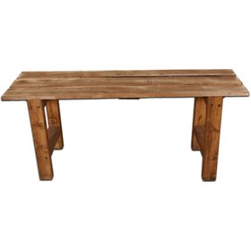 Resim pinoxi Masif Ahşap Bank Bench Sandalye Mutfak Bank Ceviz 100cm X 30cm Ceviz Renk 