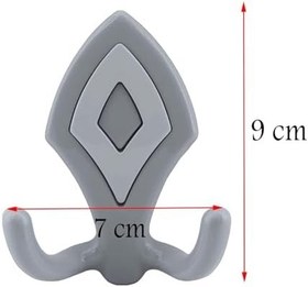 Resim Nilay Askı Askılık Gri Vestiyer Duvar Askısı Dolap Elbise Portmanto Askılığı Plastik (5 ADET) 