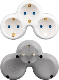 Resim Kelepir Fırsatlar 3 Topraklı Prizli Yonca Tip Sıva Üstü Golyat Çocuk Korumalı Modern Tasarım KPF9-L35 