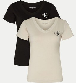 Resim Calvin Klein Calvın Kleın Kadın 2 Li T-shırt J20j223447-pdh Çok Renkli 
