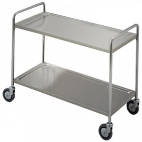 Resim Professional 2 Katlı Servis Arabası, İtme Kollu 900 Mm STR902WH 