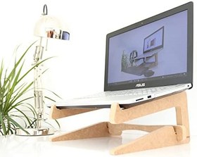 Resim Hanwood Ahşap Laptop Standı - Laptop Yükseltici - 15" ve Daha Büyük Boyutlardaki Laptoplar ile Uyumlu - ALS3 