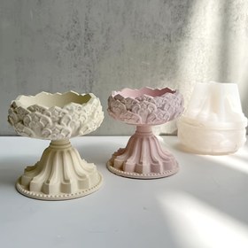 Resim Lotus Çiçeği Silikon Kalıp DIY Çimento & Alçı için - El Yapımı Takı Saklama Tepsisi, Çiçekli Ev Dekor El Sanatları 