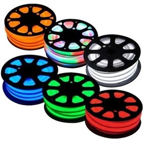 Resim 6x12MM Mor Neon LED 25M Makara (2.5 CM'de Kesilebilir) 