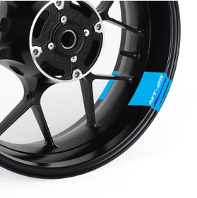 Resim Run Grafik Shop YAMAHA MT25 MAVİ MOTORSİKLET JANT DETAY STİCKER 