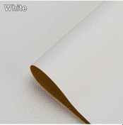 Resim Kendinden Yapışkanlı Deri Tamir Yama Bandı Kendinden Yapışkanlı Ev Dıy Düzeltme White 25cm X 60cm 