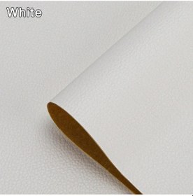 Resim Kendinden Yapışkanlı Deri Tamir Yama Bandı Kendinden Yapışkanlı Ev Dıy Düzeltme White 25cm X 60cm 