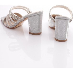 Resim Dgn Pm309-k305 Kadin Bilekten Geçirmeli Topuklu Abiye Ayakakbi PM309-K305-1211-R12462 Gümüş 