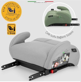 Resim Elele Robustofix I-size Yükseltici Oto Koltuğu İsofix 125-150 Cm 15-36 Kg Yeşil 