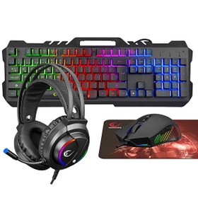 Resim Rampage Fitment Gaming Set (Klavye Mouse Kulaklık Mousepad) 