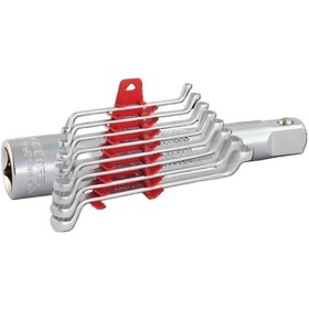 Resim İzeltaş İZELTAŞ 0430 00 2108 Yıldız İki Ağız Anahtar 8 Parça 