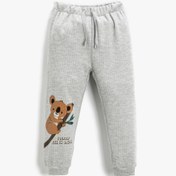 Resim Erkek Bebek Koala Baskılı Jogger Eşofman Altı 