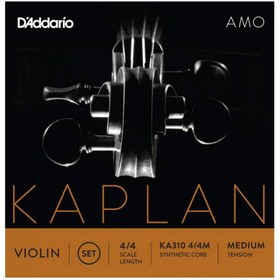 Resim D'Addario KA310 4/4M Kaplan Amo Set Keman Teli 
