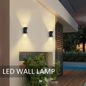 Resim PIBAOGU Modern Duvar Lambası, 3W/6W LED Dış Mekan Işığı, Su Geçirmez, 85-265V, Plastik, Sert Kablo Dekoratif Aydınlatma, Veranda, Giriş, Bahçe, Teras için 