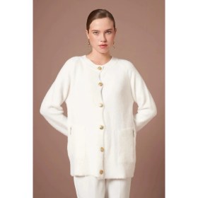 Resim Ftz Women Kadın Angora Hırka Ekru 25259 