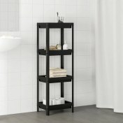 Resim Trend Maison Çok Amaçlı Raf Ünitesi 4 Katlı Mutfak Banyo Düzenleyici Organizer Vesken Siyah 