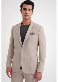 Resim Efor C 698 Ceket Regular Fit Bej-1 Casual Bej 