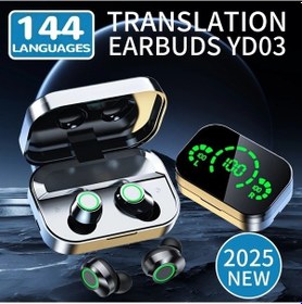 Resim Zenithdeals Greatwall Aı Tercüman Kablosuz Kulaklıklar - Gerçek Zamanlı Çok Dilli Aı Translator 2pc 