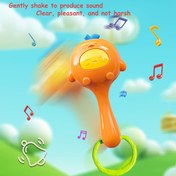 Resim Bebek Müzik Sallama Oyuncak - Plastik Bebek Tutma Karikatür Kum Çekiç Erken Eğitim için, Yeni Doğanlar için Ses Üreten Sallama Çan, Toksik Olmayan, BPA içermeyen, 0-3 Yaş Arası Çocuklar için Uygun 