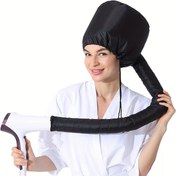 Resim Ayarlanabilir Saç Kurutma Makinesi Bonneti - Yumuşak, Taşınabilir Kap, Tüm Saç Tipleri İçin İdeal, Şekillendirme & Derin Bakım İçin, Formaldehitsiz Polyester, Bukle, Saç Şekillendirme 