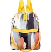 Resim Luckydog Lebıhmurah Wbp1507 Kadın Naylon Fermuar Okul Çantası Siyah, Renkli, Öğrenci Sırt Omuz Çantası Ve Çanta Siyah 