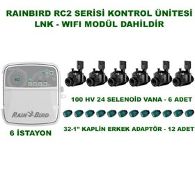 Resim Rainbird Rc2 8 İstasyon Dış Mekan Kontrolpaneli + Selenoid Vana 