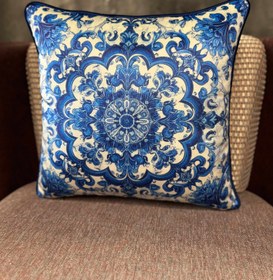 Resim BLUE BLANC - 405 - 50x50 (KARE) İçi Dolgulu Düz Fitilli 