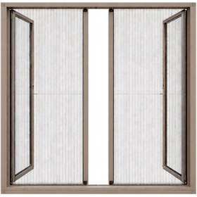 Resim Duble Akordiyon Kapı Sinekliği En:0-120 Cm X Boy:0-240 Cm Demir, Ahşap, Pimapen,alüminyum Uyumlu Çok Renkli 