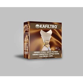 Resim PremiumPort Chemex 5-8 Fincan Uyumlu Siyah Kahve Filtresi 100 Adet 