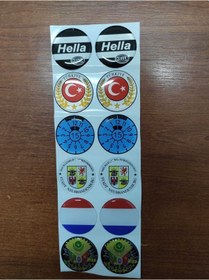 Resim otopaspascım Plaka Damla Etiket Pulu - Plaka Pulu - Plaka Pul Sticker (12'li) Suya Güneşe Dayanıklı 