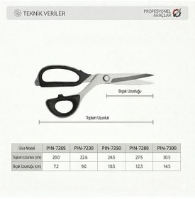 Resim Yüksek Teknoloji Titanyum Profesyonel Terzi Makası 12 İnç / Pın-7300 12" 