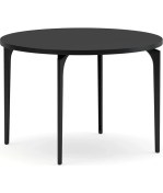 Resim Bürotime Arte Sehpa Softpan Yuvarlak Siyah 