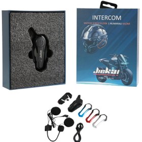 Resim JK -plus Jk-1000 Intercom Bluetooth Siyah Interkom Ikili Eşleşme *türkçe Seslendirme 