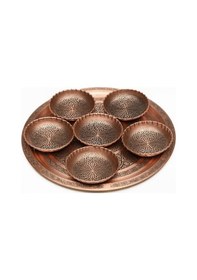Resim Dmt Gaziantep Bakır Çerezlik Seti Kuruyemiş 6 'lı Set 10cm X 3cm 32tepsi Bakır 