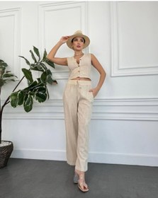 Resim MODA Kadın Keten Pantolon 